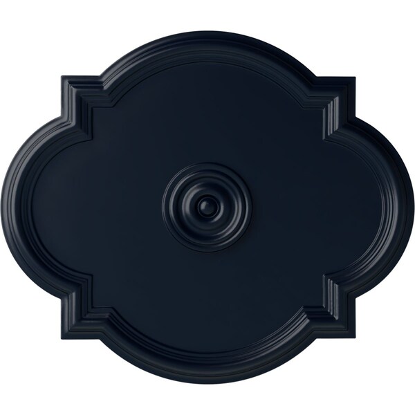 Ekena Millwork Waltz Ceiling Medallion (Fits Canopies up to 5 1/4"), 24"W x 20 1/2"H x 1 1/8"P, Midnight Dream CM24WAMDF - main